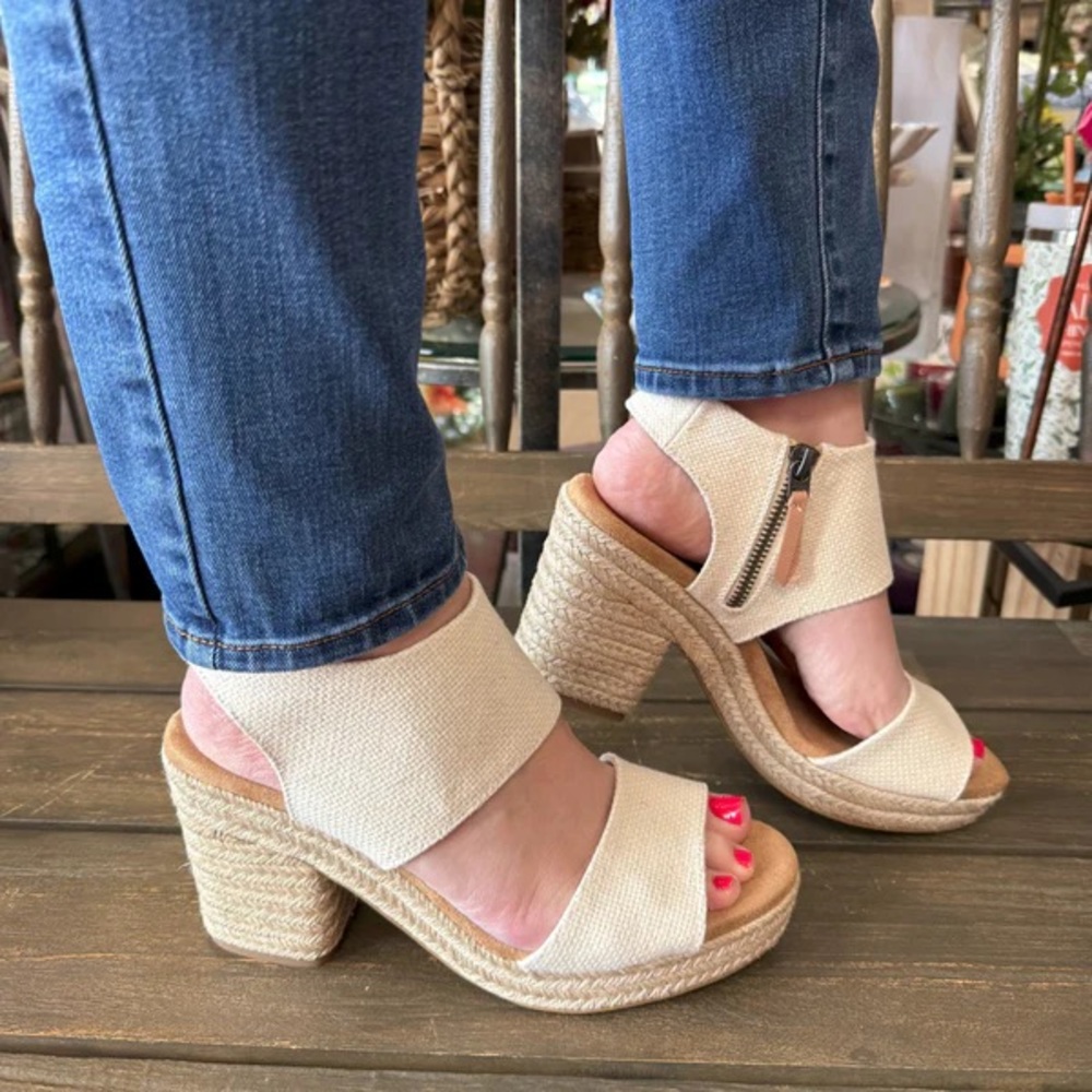 Tom’s Majorca Rope Platform Sandal Natural Basket Weave - Picture 13 of 13